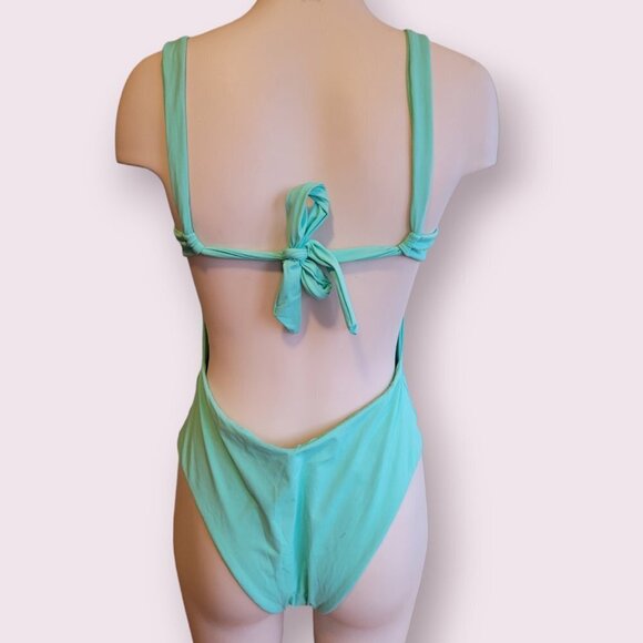 L*SPACE Kendal Underwire Swimsuit XL Seafoam NWT - Picture 7 of 11
